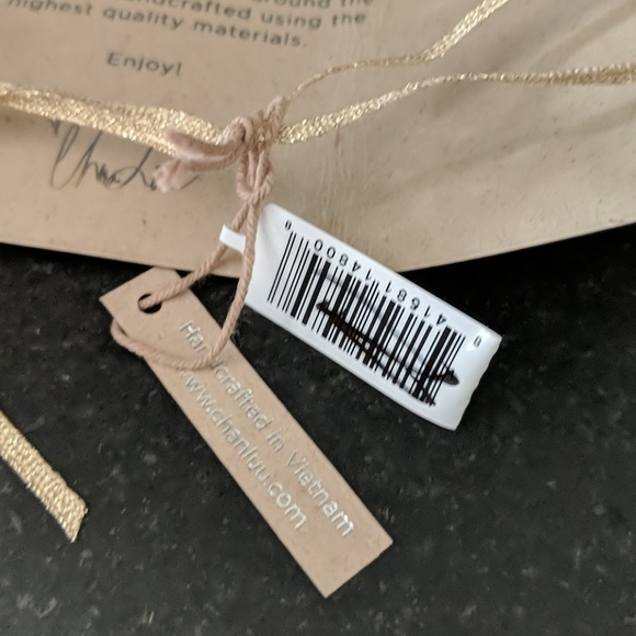 NWT ~ CHAN LUU Citrine Gold Ribbon Chocker - Picture 8 of 8